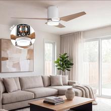 EnergySilence Aero 5330 JellyFrisbee white Deckenventilator, 25 W, DC‑Motor, Ø 52″, LED‑Licht, Fernbedienung, Timer und 6 Geschwindigkeitsstufen.