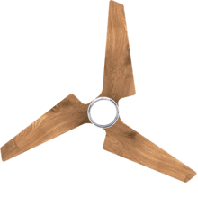 EnergySilence Aero 5330 JellyFrisbee white Ventilador de techo de 25W con motor DC y 52” con luz LED, mando a distancia, temporizador y 6 velocidades.