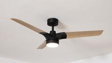 EnergySilence Aero 318 Poplar Ventilador de techo de 15W con motor DC y 52” con luz LED, mando a distancia, temporizador y 6 velocidades.