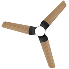 EnergySilence Aero 318 Poplar Ventilador de techo de 15W con motor DC y 52” con luz LED, mando a distancia, temporizador y 6 velocidades.