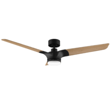 EnergySilence Aero 318 Poplar Ventilador de techo de 15W con motor DC y 52” con luz LED, mando a distancia, temporizador y 6 velocidades.