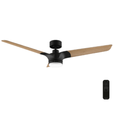 EnergySilence Aero 318 Poplar Ventilador de techo de 15W con motor DC y 52” con luz LED, mando a distancia, temporizador y 6 velocidades.