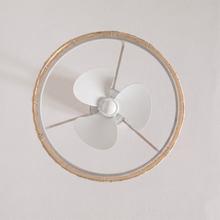 EnergySilence LampAero 324 Camellia Ventoinha de teto com luz, com motor DC de 15 W, luz LED regulável, comando à distância, temporizador e 6 velocidades.