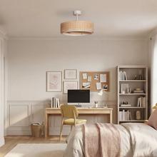 EnergySilence LampAero 324 Camellia Ventoinha de teto com luz, com motor DC de 15 W, luz LED regulável, comando à distância, temporizador e 6 velocidades.