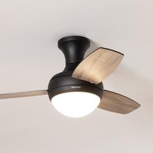 EnergySilence Aero 352 BlackBee Ventilador de techo de 15W con motor DC y 36” con luz LED, mando a distancia, temporizador y 6 velocidades.