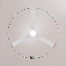 EnergySilence Aero 452 QuickSnap White Ventilador de techo con motor DC de 30 W, diámetro de 52", 4 aspas, luz LED, mando a distancia, temporizador de hasta 8 horas, instalación de aspas con sistema “one-click” y función verano/invierno.