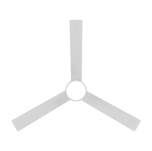 EnergySilence Aero 452 QuickSnap White Ventilador de techo con motor DC de 30 W, diámetro de 52", 4 aspas, luz LED, mando a distancia, temporizador de hasta 8 horas, instalación de aspas con sistema “one-click” y función verano/invierno.