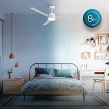 EnergySilence Aero 452 QuickSnap White Ventilador de techo con motor DC de 30 W, diámetro de 52", 4 aspas, luz LED, mando a distancia, temporizador de hasta 8 horas, instalación de aspas con sistema “one-click” y función verano/invierno.