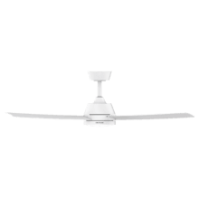 EnergySilence Aero 452 QuickSnap White Ventilador de techo con motor DC de 30 W, diámetro de 52", 4 aspas, luz LED, mando a distancia, temporizador de hasta 8 horas, instalación de aspas con sistema “one-click” y función verano/invierno.