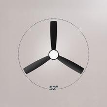 EnergySilence Aero 452 QuickSnap Black Ventilatore da soffitto con motore DC da 30 W, diametro 52“, 4 pale, luce LED, telecomando, timer fino a 8 ore, installazione delle pale con sistema ”one-click" e funzione estate/inverno.