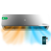 AirClima 18000 Wind Connected A+++ Aire acondicionado split de 18000 BTU con bomba de calor, mando a distancia, pantalla LED y WIFI. A+++