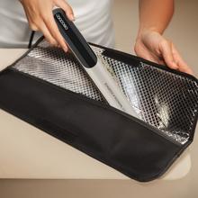 Lisse NanoSilk Essence Champagne: Plancha de Pelo Estrecha con revestimiento NanoSilk, Función HeatMax, 130-230ºC, Bloqueo de Placas, Apagado Automático, Incluye Bolsa de Viaje