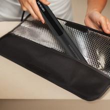 Lisse NanoSilk Essence Black: Plancha de Pelo Estrecha con revestimiento NanoSilk, Función HeatMax, 130-230ºC, Bloqueo de Placas, Apagado Automático, Incluye Bolsa de Viaje