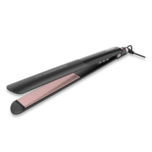 Lisse NanoSilk Essence Black: Plancha de Pelo Estrecha con revestimiento NanoSilk, Función HeatMax, 130-230ºC, Bloqueo de Placas, Apagado Automático, Incluye Bolsa de Viaje