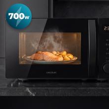 Proclean 5005 black Microondas Digital de 20 litros de capacidad, 5 niveles de potencia, temporizador y tecnología 3D wave.