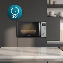 Proclean 5005 silver Microondas Digital de 20 litros de capacidad, 5 niveles de potencia, temporizador y tecnología 3D wave.