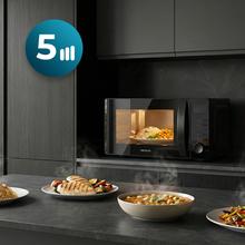 Proclean 5105 black Microondas Digital con Grill de 20 litros de capacidad, 5 niveles de potencia, temporizador y tecnología 3D wave.
