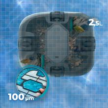 Conga Pooldroid 3000 FloorMaster Robot limpiafondos inalámbrico para piscinas sin pendientes, Apto para superficies de hasta 80 m2 y una profundidad máxima de 2,5 metros. 100 minutos de autonomía. Filtro de alta eficiencia de 100 μm. Capacidad de 2,5 L.