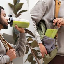 PowerTitanium 1000 Push2Go Duo Potencia 1000W. Cuchilla acero inox 6 hojas. Dos vasos 700ml. Tritura, mezcla y licua. Libre BPA