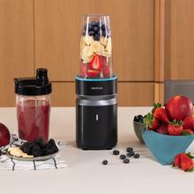 PowerTitanium 1000 Push2Go Duo Potencia 1000W. Cuchilla acero inox 6 hojas. Dos vasos 700ml. Tritura, mezcla y licua. Libre BPA