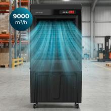 AirIndustry 110000 Climatizador Industrial de 110L con 9000 m³/h, 350W, 3 Velocidades, Uso Sencillo y Ruedas Multidireccionales