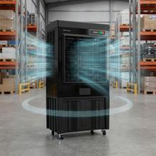 AirIndustry 135000 Climatizador Industrial de 110L con 18000 m³/h, 660W, 3 Velocidades, Uso Sencillo y Ruedas Multidireccionales