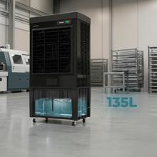AirIndustry 135000 Climatizador Industrial de 110L con 18000 m³/h, 660W, 3 Velocidades, Uso Sencillo y Ruedas Multidireccionales