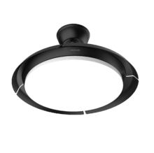 EnergySilence Aero 4500 Puzzle Invisible Black Ventilador de techo con aspas retráctiles, motor DC de 30 W, diámetro de 42", luz LED, mando a distancia, temporizador de hasta 4 horas y función verano/invierno.
