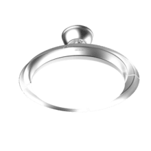 EnergySilence Aero 4500 Puzzle Invisible Silver Ventilatore da soffitto con pale a scomparsa, motore DC da 30 W, diametro 42", luce LED, telecomando, timer fino a 4 ore e funzione estate/inverno.