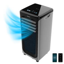 ForceClima 7900 SmartTouch Aire acondicionado portátil de 7000 BTU con mando a distancia, control táctil y control por wifi.