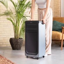 ForceClima 9900 SmartTouchAire acondicionado portátil de 9000 BTU con bomba de calor, pantalla táctil, mando a distancia y control por wifi