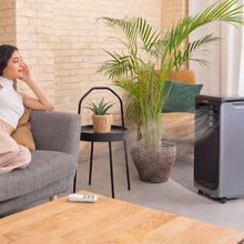 ForceClima 9900 SmartTouchAire acondicionado portátil de 9000 BTU con bomba de calor, pantalla táctil, mando a distancia y control por wifi