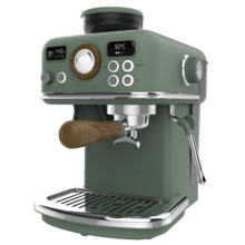 Power Espresso 20 Tradizionale Grind Cafetera express con molinillo integrado. Vaporizador orientable. 20 Bares. Prepara doa cafés a la vez.  Manómetro y sistema PID. Incluye Tamper.