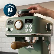 Power Espresso 20 Tradizionale Grind Cafetera express con molinillo integrado. Vaporizador orientable. 20 Bares. Prepara doa cafés a la vez.  Manómetro y sistema PID. Incluye Tamper.