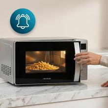 Proclean 5105 silver Microondas Digital con Grill de 20 litros de capacidad, 5 niveles de potencia, temporizador y tecnología 3D wave.