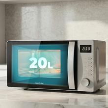 Proclean 5105 silver Microondas Digital con Grill de 20 litros de capacidad, 5 niveles de potencia, temporizador y tecnología 3D wave.