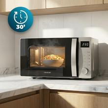 Proclean 5105 silver Microondas Digital con Grill de 20 litros de capacidad, 5 niveles de potencia, temporizador y tecnología 3D wave.