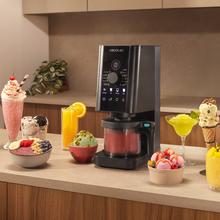 Gelatec 1800 Gelatiera con 10 programmi. Tecnologia CreamOn e pulsanti touch con controllo rotativo. Gelato e bevande ghiacciate in 3 passaggi.