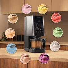 Gelatec 1800 Gelatiera con 10 programmi. Tecnologia CreamOn e pulsanti touch con controllo rotativo. Gelato e bevande ghiacciate in 3 passaggi.