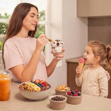 Gelatec 1800 Gelatiera con 10 programmi. Tecnologia CreamOn e pulsanti touch con controllo rotativo. Gelato e bevande ghiacciate in 3 passaggi.