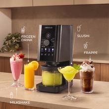 Gelatec 1800 Eismaschine mit 10 Programmen. CreamOn-Technologie und Touch-Tasten mit Drehregler. Eiscreme und Frozen Drinks in 3 Schritten.