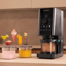 Gelatec 1800 Gelatiera con 10 programmi. Tecnologia CreamOn e pulsanti touch con controllo rotativo. Gelato e bevande ghiacciate in 3 passaggi.