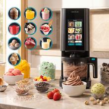 Gelatec 1800 Touch Heladera con 9 programas y 2 funciones especiales. Tecnología CreamOn y pantalla TFT. Helados y bebidas heladas en 3 pasos.