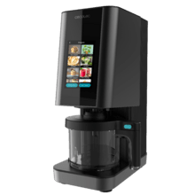 Gelatec 1800 Touch Heladera con 9 programas y 2 funciones especiales. Tecnología CreamOn y pantalla TFT. Helados y bebidas heladas en 3 pasos.