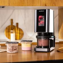 Gelatec 1800 Touch Heladera con 9 programas y 2 funciones especiales. Tecnología CreamOn y pantalla TFT. Helados y bebidas heladas en 3 pasos.