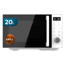 Proclean Flatbed Inverter Pro White Forno a microonde da 20 litri di capacità senza piatto girevole.