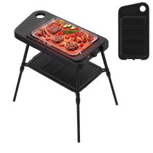 PerfectSteak 4250 GrillWall 2 en 1 2000W avec système de support, grille et design pliable et plaque émaillée, montage mural.