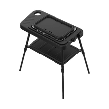 PerfectSteak 4250 GrillWall 2 en 1 2000W avec système de support, grille et design pliable et plaque émaillée, montage mural.