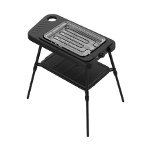 PerfectSteak 4250 GrillWall 2 en 1 2000W avec système de support, grille et design pliable et plaque émaillée, montage mural.