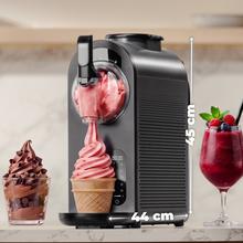 Twist&Ice CreamMáquina de granizados y helados de 1.5 L con control táctil, 9 modos, refrigeración adaptable y diseño ergonómico con boquilla sin goteo.